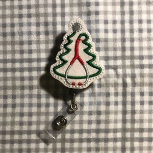 Christmas badge reel